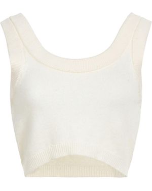 ViCOLO Top Viscose, Polyamide, Wool, Cashmere - White