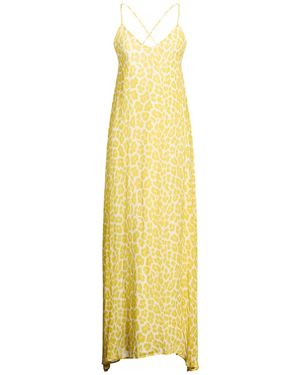 Fisico Maxi Dress Viscose, Cotton, Silk - Metallic
