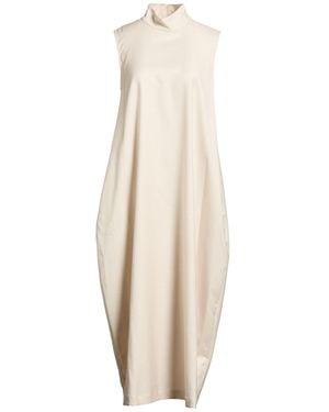 MEIMEIJ Midi Dress Polyester, Viscose, Elastane - White