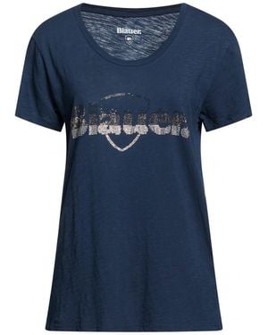 Blauer T-Shirt Cotton - Blue