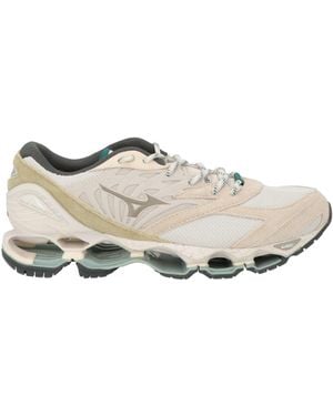 Mizuno Light Trainers Leather, Textile Fibres - White