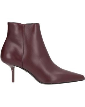 Max Mara Ankle Boots Leather - Purple