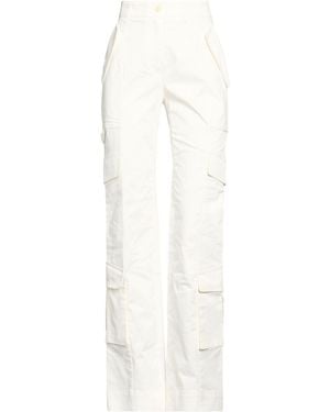 Alberta Ferretti Pants Cotton, Elastane - White
