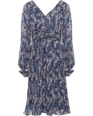 Mikael Aghal Vestido midi - Azul