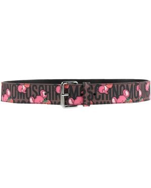 Moschino Couture Belt Textile Fibers - Pink