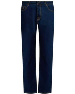 Moorer Jeans Cotton, Elastane - Blue