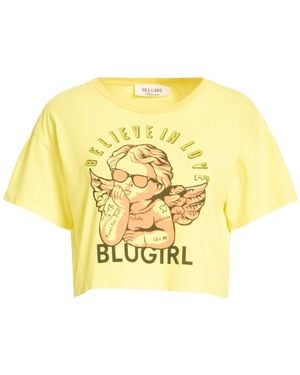 Blugirl Blumarine T-Shirt Cotton, Elastane - Metallic