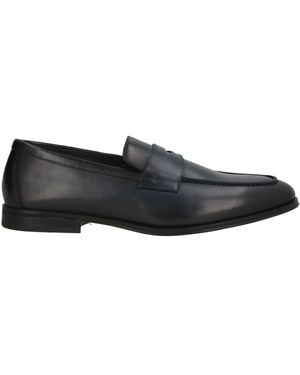 Doucal's Nottingham Midnight Loafers Leather - Black