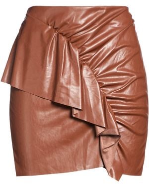 Haveone Mini Skirt Polyurethane - Brown