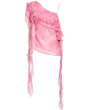 Blumarine Fuchsia Top Viscose - Pink