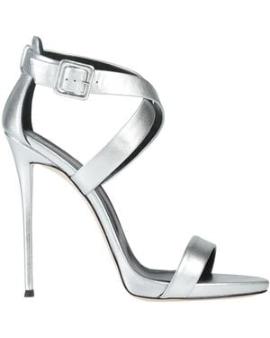 Giuseppe Zanotti Sandals Soft Leather - Metallic