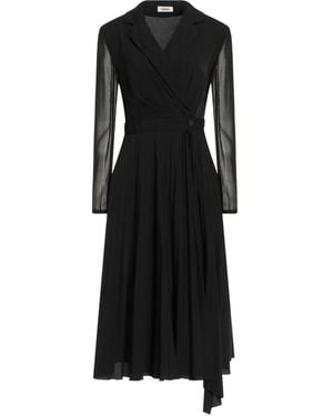 Sandro Midi-Kleid - Schwarz