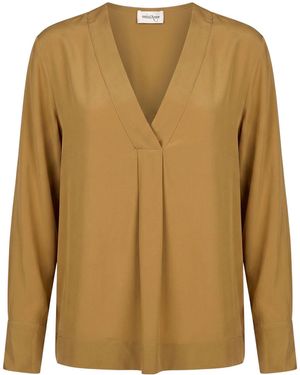 Ottod'Ame Top Acetate, Silk - Brown
