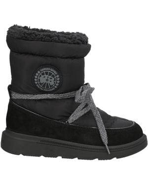 Canada Goose Ankle Boots Leather, Textile Fibers - Black
