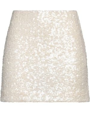 ViCOLO Ivory Mini Skirt Polyester, Elastane - Natural