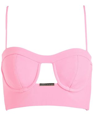 SIMONA CORSELLINI Top Polyester, Elastane - Pink