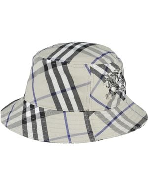 Burberry Hat Polyester, Cotton - Grey