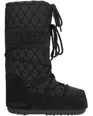 Moon Boot Boot Textile Fibres, Leather - Black