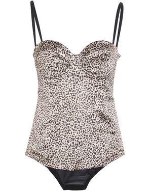 Blugirl Blumarine Bodysuit Polyester, Elastane - Brown