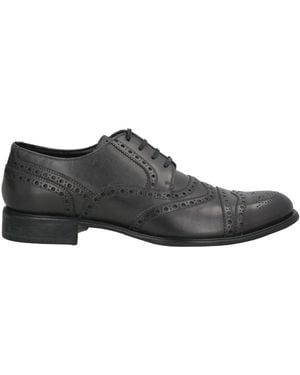 Versace Lace-Up Shoes Leather - Gray