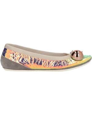 Dove Nuotano Gli Squali Antique Rose Ballet Flats Leather, Textile Fibers - Pink