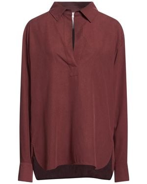 Max Mara Burgundy Top Silk - Purple