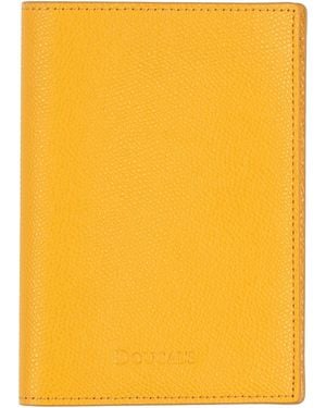 Doucal's Document Holder Calfskin - Yellow