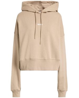 MSGM Sweatshirts - Natural