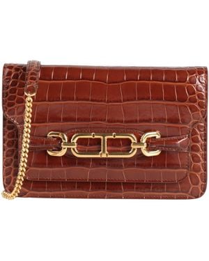 Tom Ford Cross-Body Bag Calfskin - Brown
