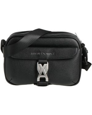 ARMANI EXCHANGE Cross-Body Bag Polyester, Polyurethane - Black