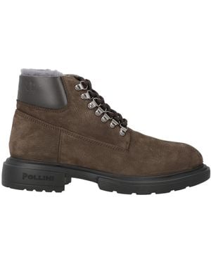 Pollini Ankle Boots Calfskin, Rubber - Brown