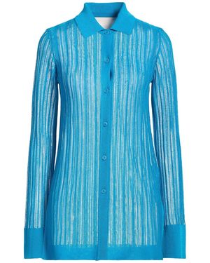 Circus Hotel Azure Shirt Viscose, Polyester - Blue