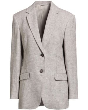 Brunello Cucinelli Blazer Linen - Grey