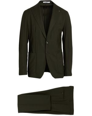 Tagliatore Military Suit Virgin Wool, Elastane - Green