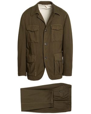 Caruso Military Suit Wool - Green