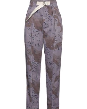 White Sand Pants - Purple