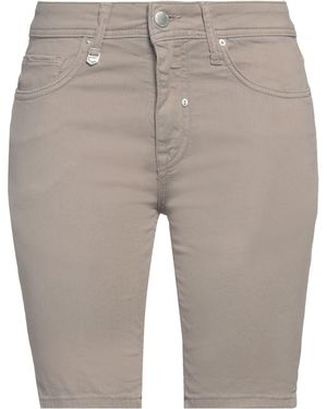 Antony Morato Khaki Denim Shorts Cotton, Elastane - Gray
