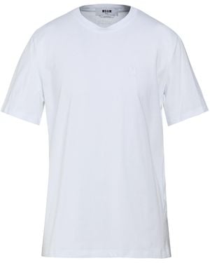 MSGM T-Shirt Cotton - White