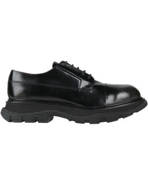 McQueen Lace-Up Shoes Leather - Black