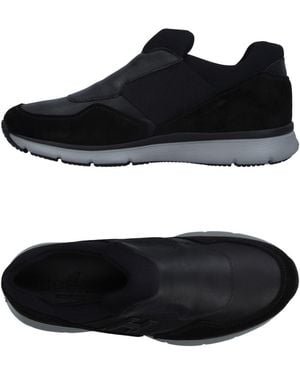 Hogan Sneakers Soft Leather, Textile Fibers - Black