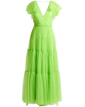 ML Monique Lhuillier Maxi-Kleid - Grün
