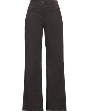 European Culture Pants Cotton, Elastane - Black