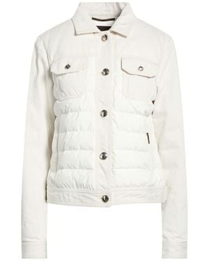 Moorer Puffer Cotton, Polyester - White
