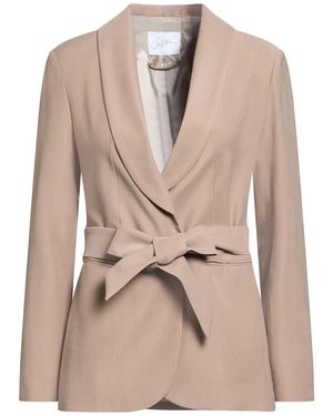 Soallure Blazer Viscose, Polyester - Natural