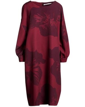 Xandres Burgundy Midi Dress Recycled Polyester, Elastane - Red