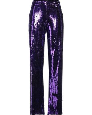 Gaelle Paris Pants Polyester, Elastane - Blue