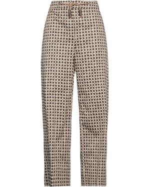 Max Mara Dark Trousers Cotton, Elastane - Grey