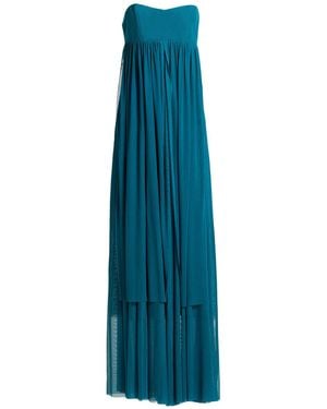 Pinko Maxi Dress Polyester, Elastane - Blue