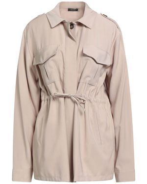 Fracomina Collection Jacket Viscose, Polyester - Natural