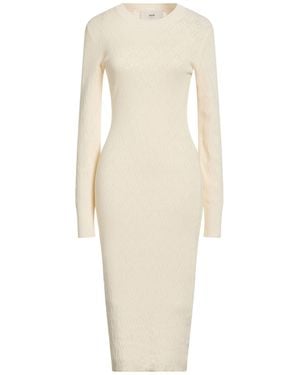 Ami Paris Cream Midi Dress Organic Cotton, Merino Wool - Natural